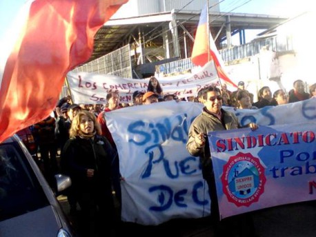 Histórico triunfo de los trabajadores portuarios de Lirquén