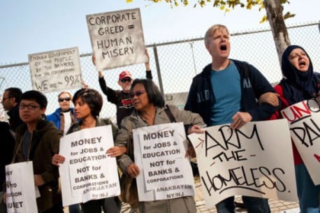 Manifestantes en New Jersey