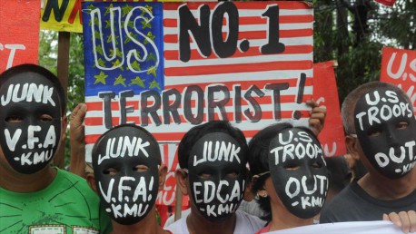 Protestan en Filipinas contra la injerencia de EEUU