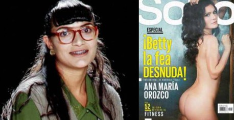 Ana María Orozco, la protagonista de «Betty, la fea», se desnuda para una revista