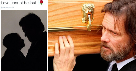 Jim Carrey y su emotivo mensaje en twitter para su exnovia tras funeral