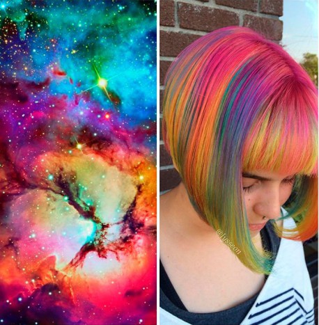 Pelo color galaxia: la nueva tendencia que parece sacada de otro mundo