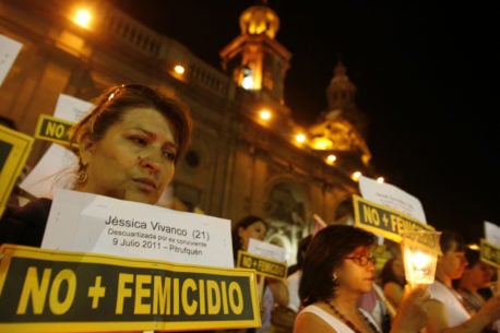 Marcha encontra del Femicidio