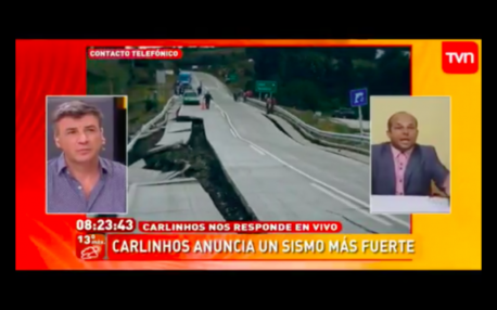 Trolleo masivo a vidente que predijo en Tv un nuevo terremoto en Chile con medio millón de muertes