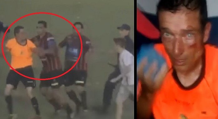 Video) Como membrillo: Así quedó el árbitro argentino después de brutal  golpiza