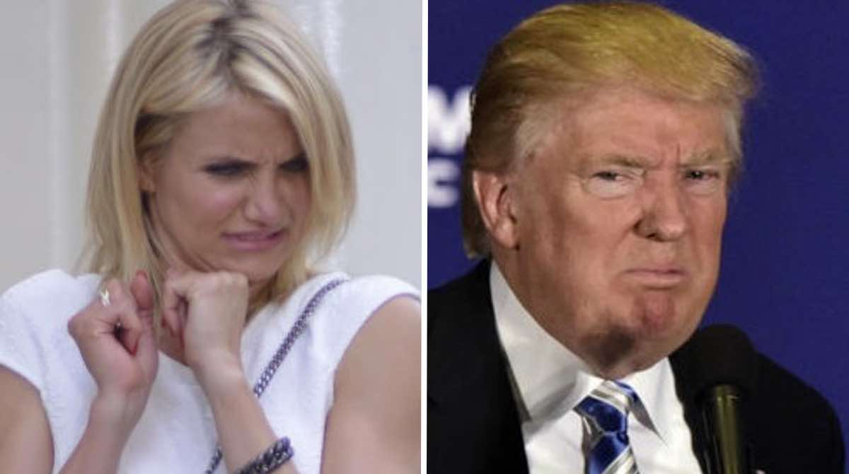 Misofobia, el difícil trastorno psicológico que comparte Cameron Diaz y  Donald Trump