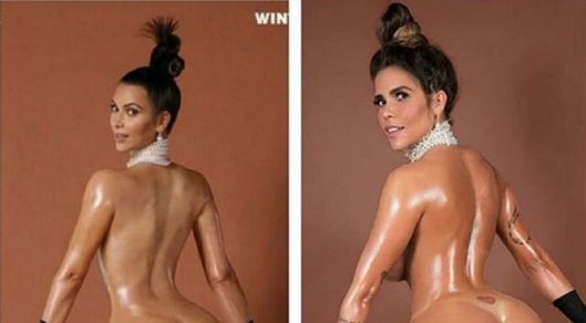 (Fotos) Mis Bumbum Sao Paulo le rindió este desabrigado homenaje a Kim Kardashian y se ganó la admiración de sus seguidores