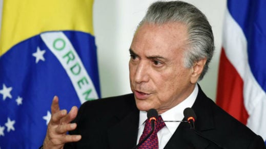 Futuro complicado: Prisión esperaría a Temer tras dejar su cargo