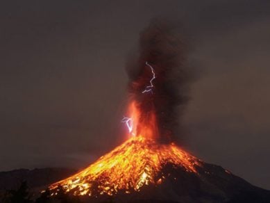 erupción