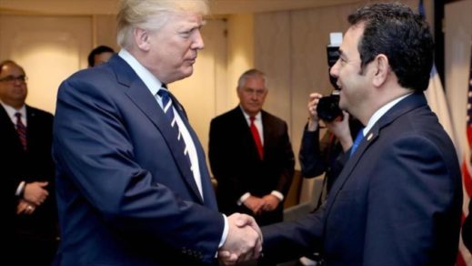 Jimmy Morales con Trump