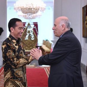 Presidente de Indonesia con Palestina