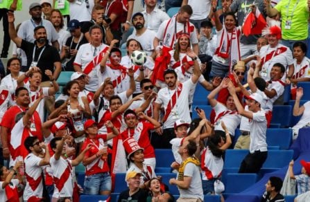 Hinchada peruana