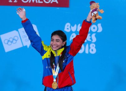 Ganadora de la medalla de Oro