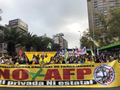 NO+AFP: Coordinadora confirma llamado a marchar este domingo