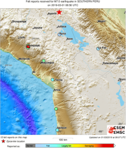 (Vídeo) Sismo de magnitud 7,0 sacudió este viernes a Perú