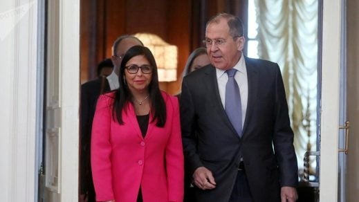 Lavrov se reunirá esta semana con vicepresidenta de Venezuela en Moscú