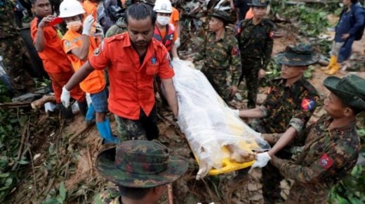 (Video) Lluvias torrenciales en Myanmar dejan medio centenar de muertos