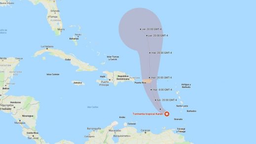 La tormenta tropical Karen avanza hacia Puerto Rico y obliga a desviar varios vuelos en Venezuela