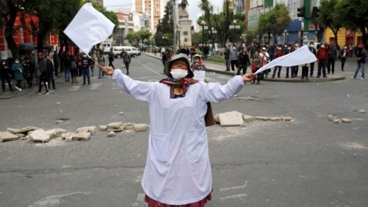 Mujeres indígenas campesinas se suman al llamado a paro en Bolivia