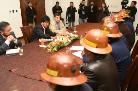 Evo Morales se reunió con mineros ante ultimátum de oposición