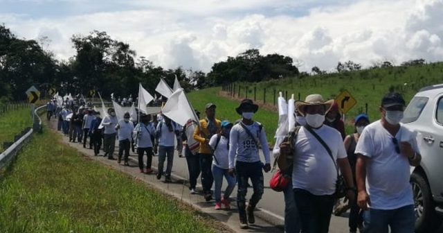 Excombatientes de FARC-EP marchan hacia Bogotá en reclamo al cumplimiento del acuerdo de paz