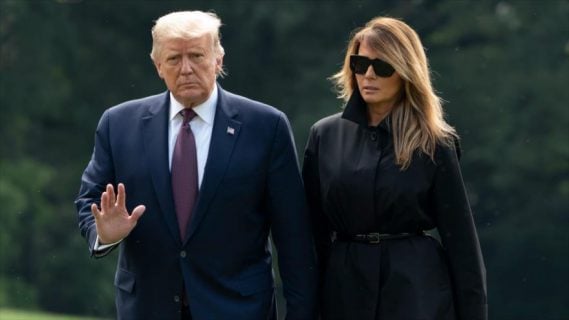 Trump melania covid-19 síntomas leves