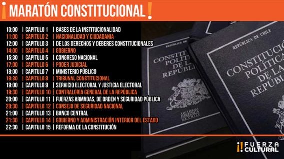 Fuerza Cultural invita a una «Maratón Constitucional» este sábado 24