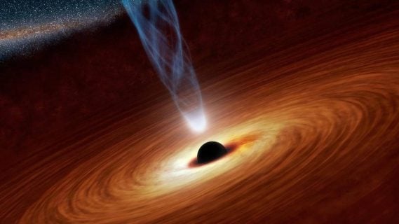 Hallan seis galaxias en torno a un agujero negro supermasivo