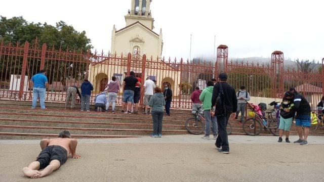 Peregrinación en Santuario Lo Vásquez