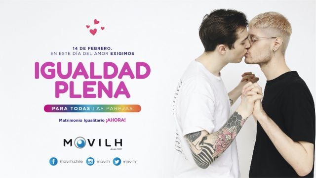 En el día del amor Movilh lanza primera campaña por el matrimonio igualitario que responde al rechazo de Piñera