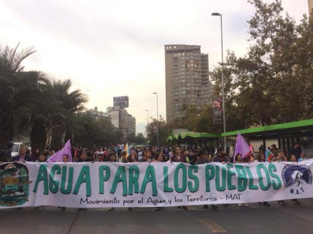 Candidatos ecoconstituyentes por el buen vivir se manifestaron por la desprivatización y defensa del agua