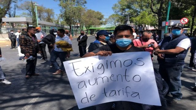 Transportistas trancaron zonas de CDMX por   aumento de tarifa