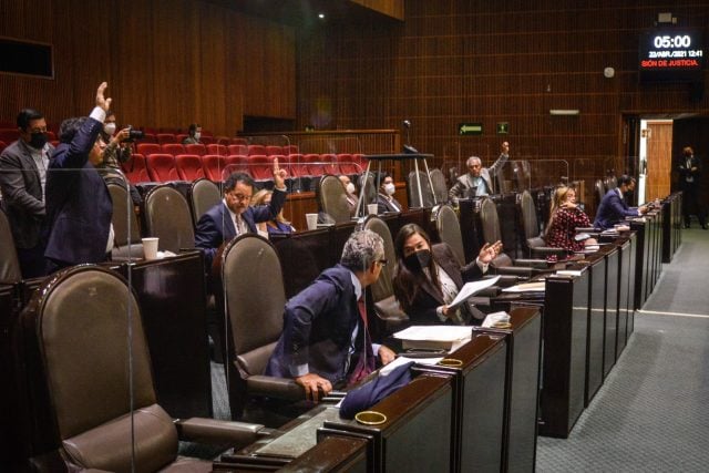 Sesión en la Cámara de diputados federal