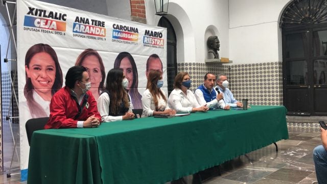 Candidatos de la alianza Va por Puebla