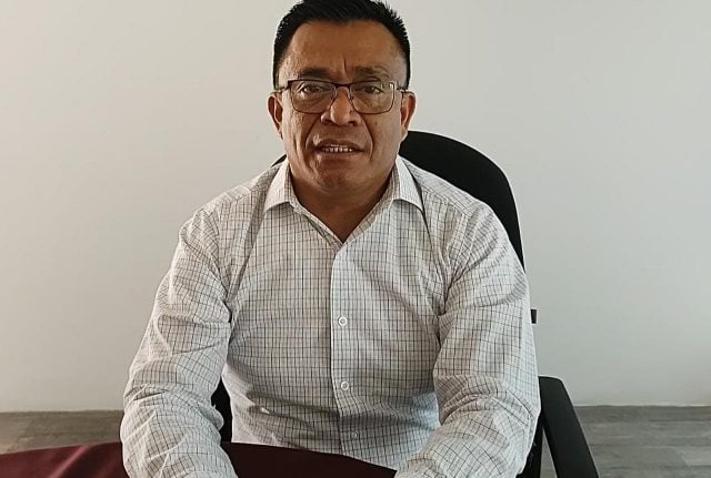 El dirigente estatal de Morena en Puebla, Edgar Garmendia