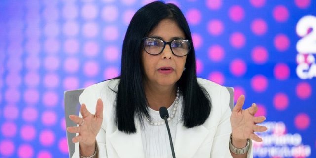 Delcy Rodríguez asegura que la desigualdad es el camino equivocado para enfrentar la COVID-19