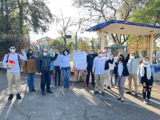 Ariadna Ayala, candidata a la alcaldía de Atlixco en campaña