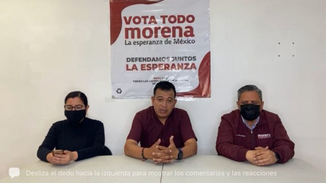 Aristóteles Belmont y Alfonso Bermúdes, representantes de Morena