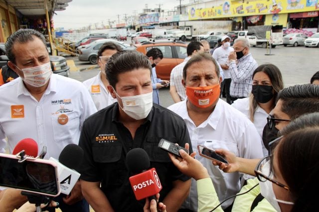 El candidato a la gubernatura de Nuevo León, Samuel García