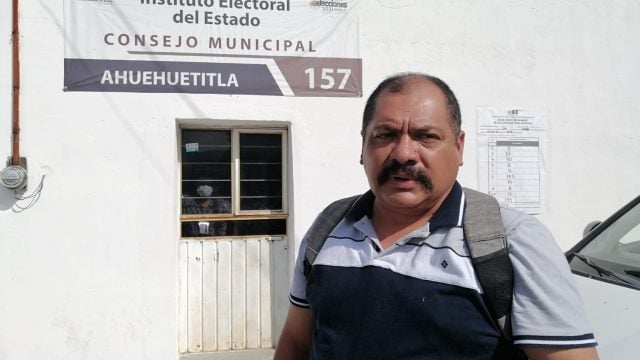 Adán Seth Calixto Guerra ganador de la elección en Ahuehuetitla