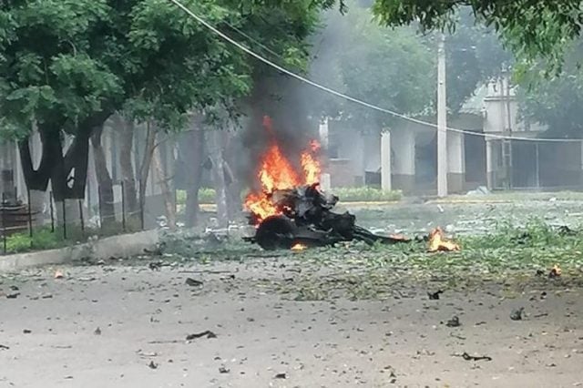 Reportan explosión de coche bomba en brigada del Ejército colombiano en Cúcuta