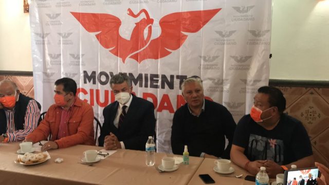 Dirigentes de Movimiento Ciudadano en Puebla