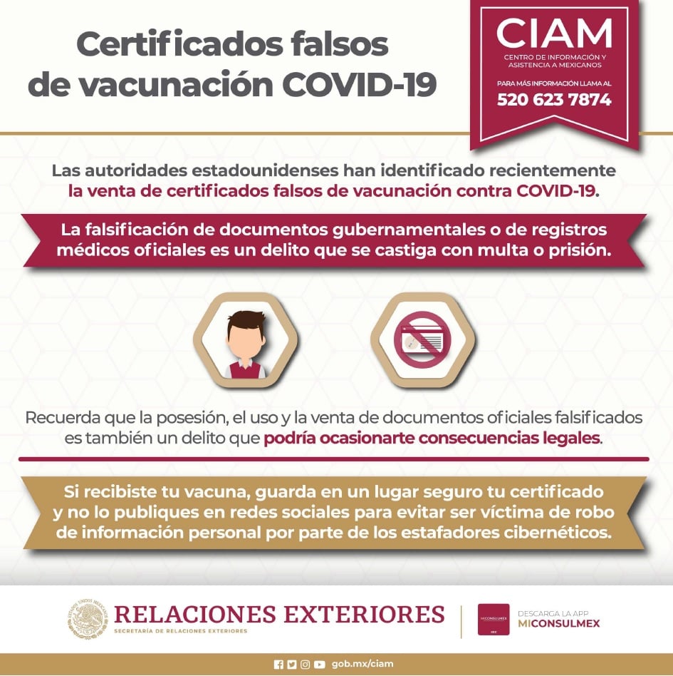 Certificado Covid-19