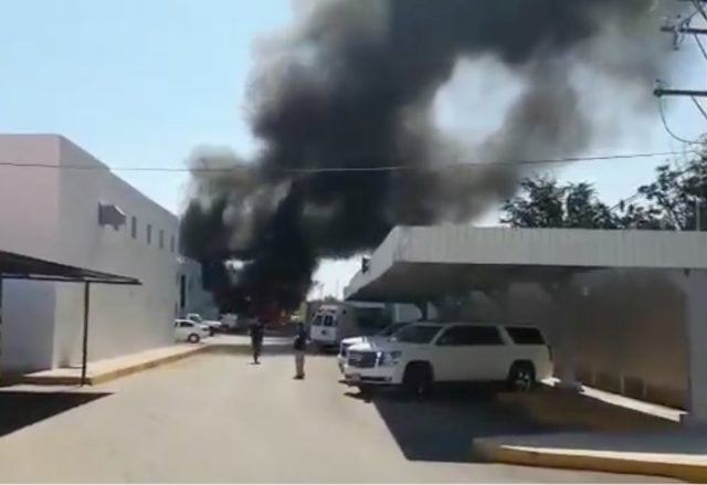 Incendio en la Fiscalía de Sinaloa