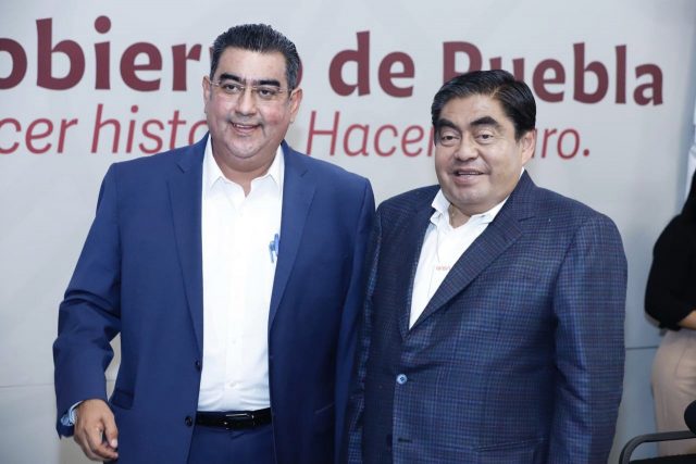 Sergio Salomón Céspedes y Miguel Barbosa