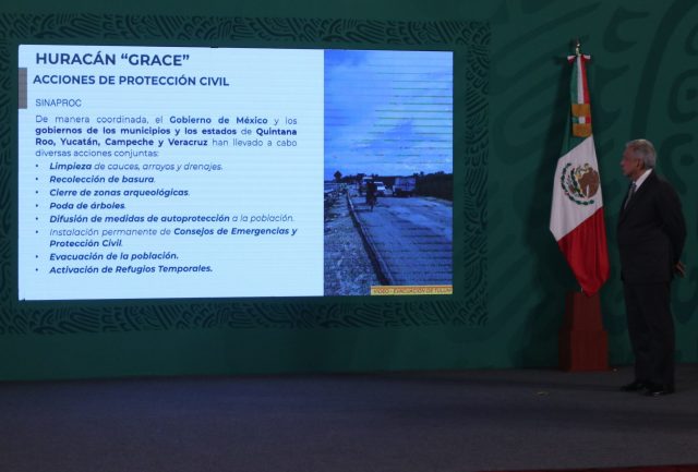 Alerta por ingreso de huracán Grace a la península de Yucatán