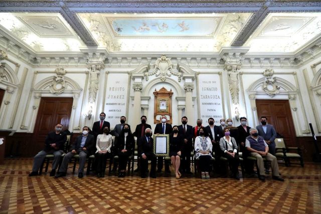 Unión poblana del Barrio del Artista recibe merecido homenaje