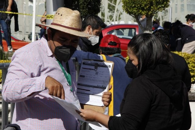 Vacunación de treintañeros en Puebla