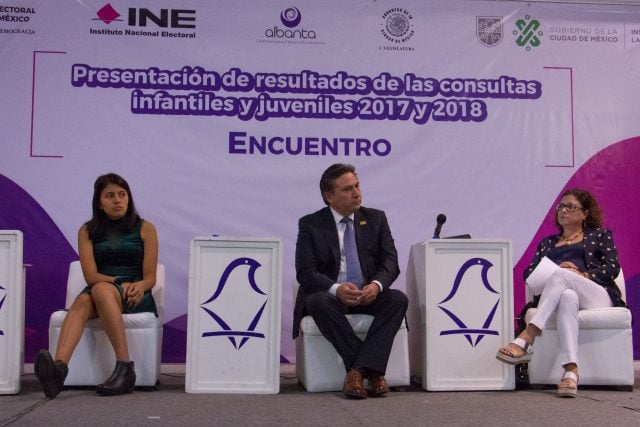 CIUDAD DE MÉXICO, 12JUNIO2019.- Mario Miranda Velázquez, presidente del Instituto Electoral de la Ciudad de México, encabezó el foro, “La Participación infantil y juvenil en la Ciudad de México. Presentación de resultados de las consultas infantiles y juveniles 2017 y 2018”, organizadas por el Instituto Nacional Electoral (INE) y el IECM, el cual tiene como objetivo acercar a la población infantil y juvenil a los ejercicios de participación ciudadana.FOTO: ROGELIO MORALES /CUARTOSCURO.COM