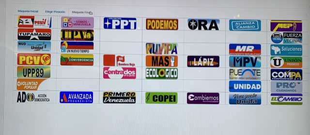 CNE reveló posición de los partidos políticos en la boleta electoral para los comicios regionales del 21-N